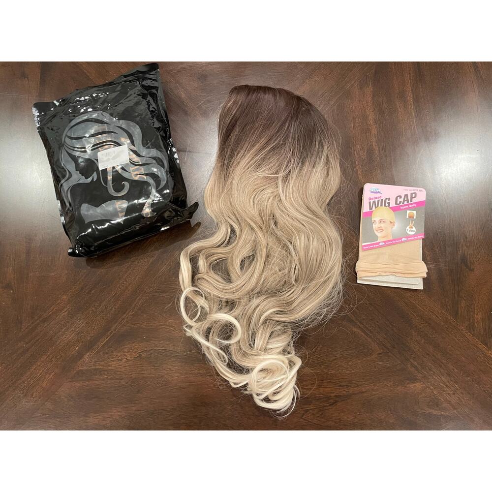 Beautiful long brunette & blonde ombré wig (NEW)